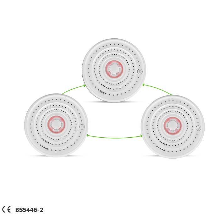 AJ-718 Wireless Interlinked heat detector