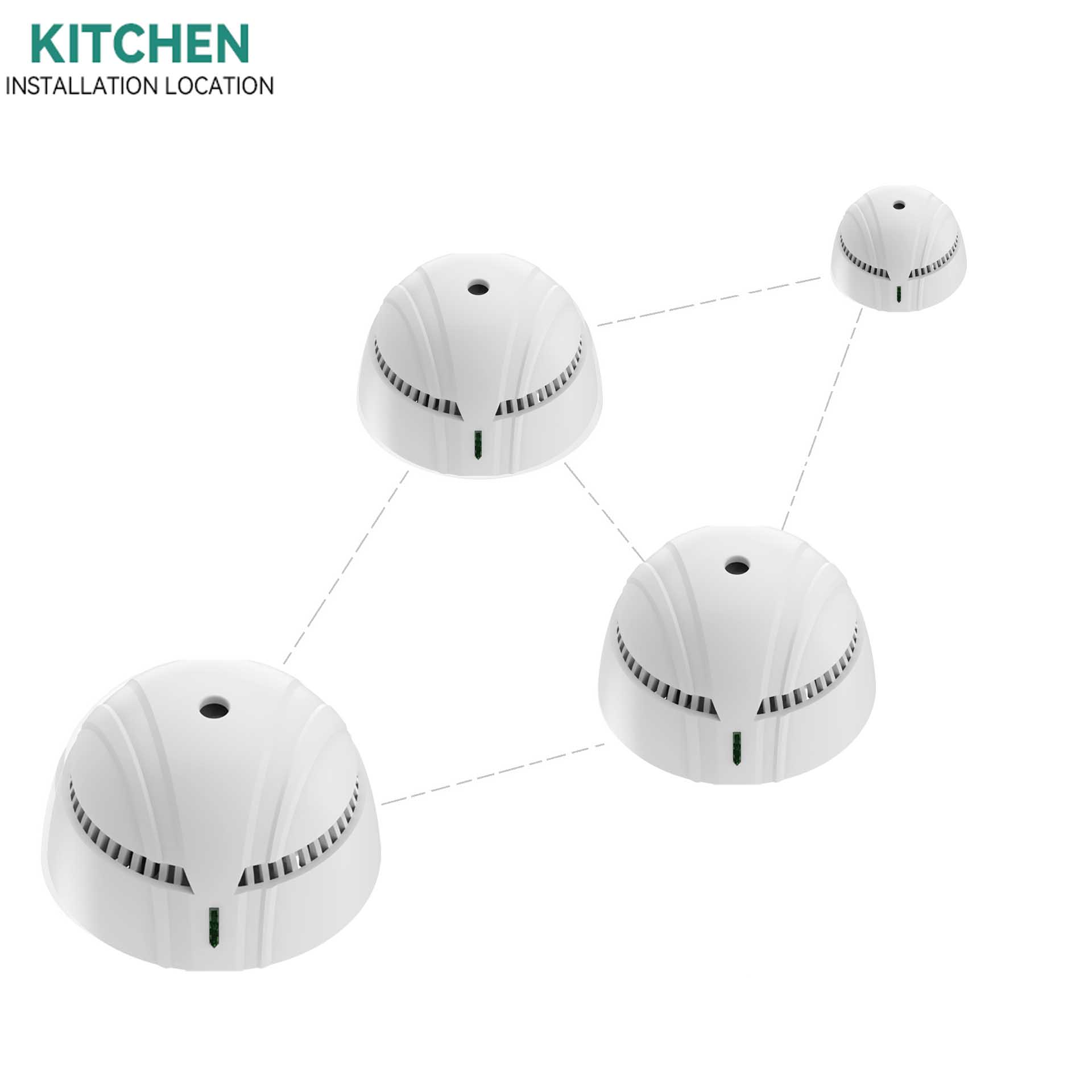 AJ-771SI4 Wireless Interconnected MINI Smoke Alarm
