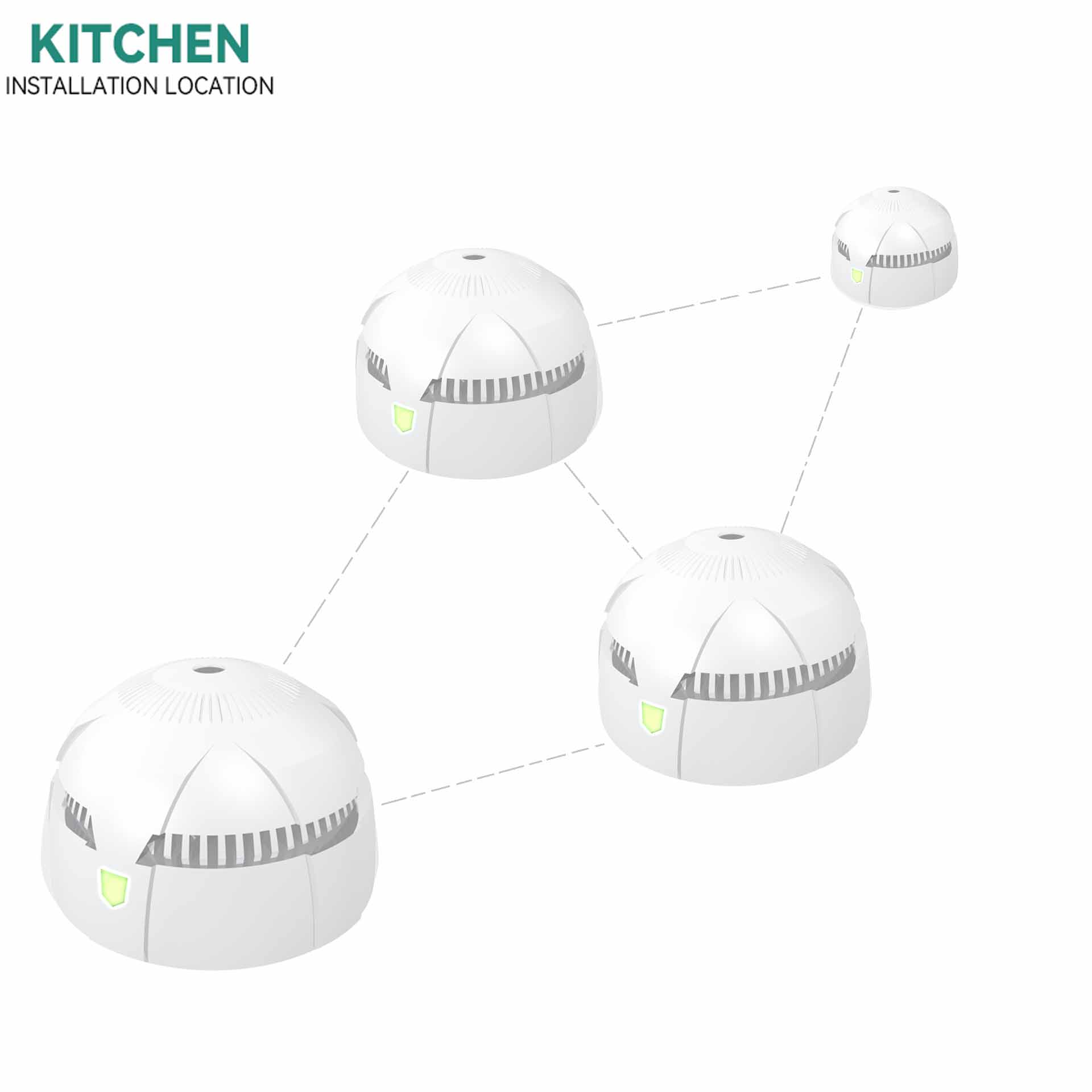 AJ-773SI4 Wireless Interconnected MINI Smoke Alarm