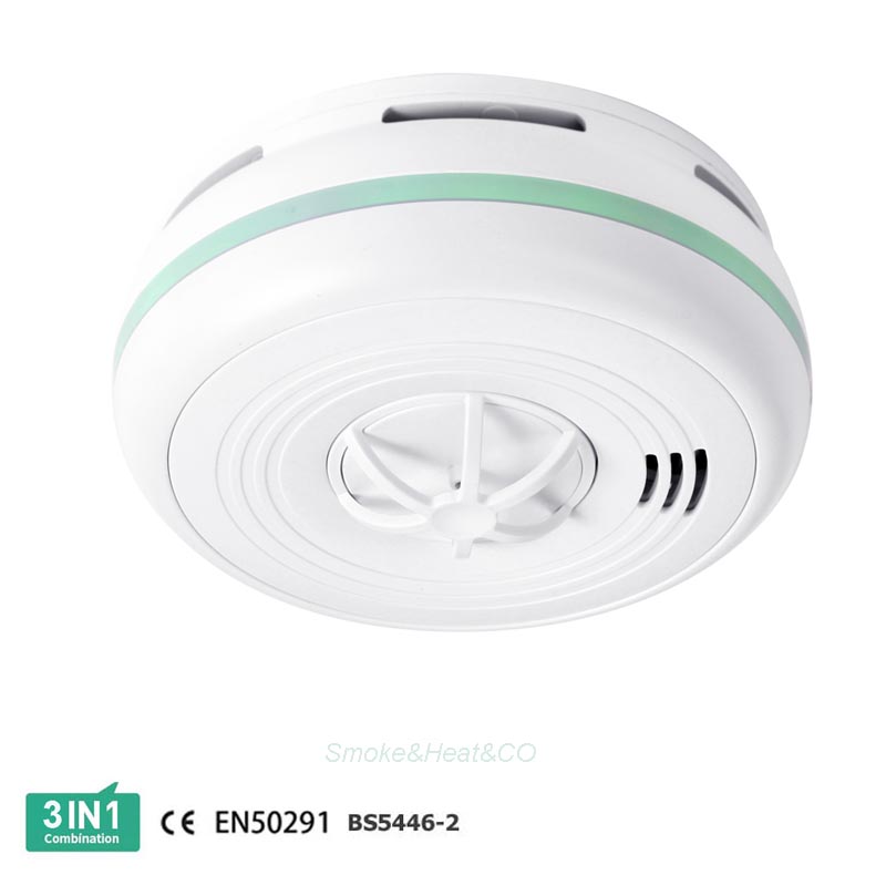 AJ-960SCT stand alone 3-in -1 smoke heat and carbon monoxide combination detector